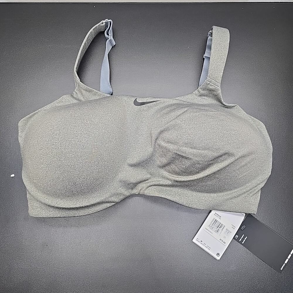 Nike Alpha High Support Sports Bra 42G Carbon Heather Grey BQ4127-091 NWT